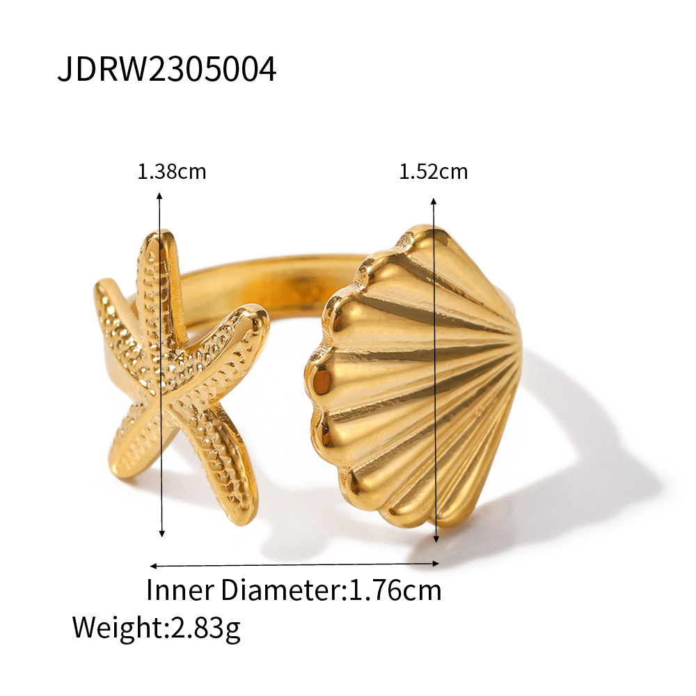 Twisted 18K Gold Plated Adjustable Ring