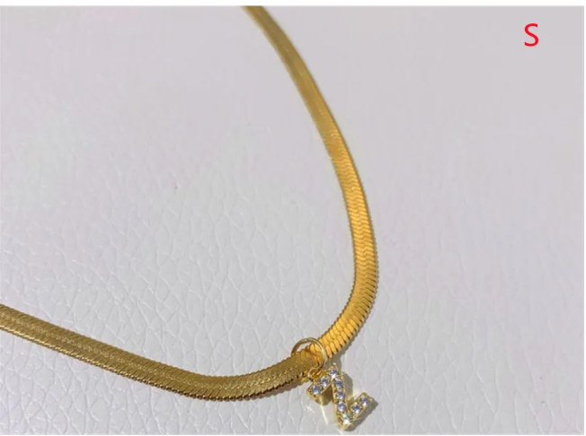 ZircaCharm Initial Pendant Necklace