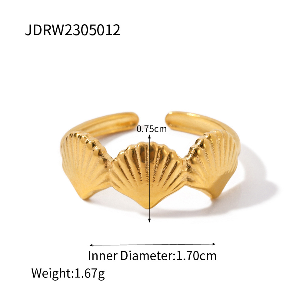 Twisted 18K Gold Plated Adjustable Ring
