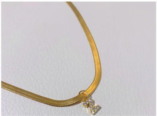 ZircaCharm Initial Pendant Necklace