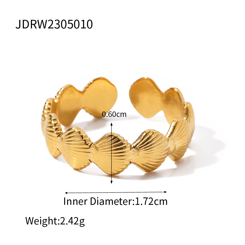 Twisted 18K Gold Plated Adjustable Ring
