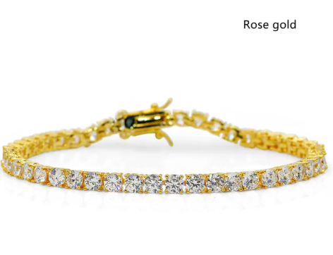 Men's Zircon Tennis Bracelet
