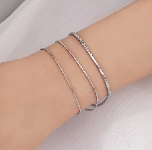Gold-Plated Snake Chain Bracelet