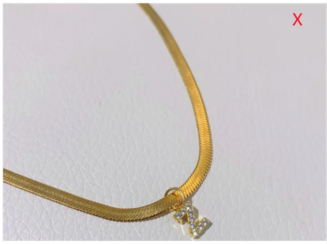 ZircaCharm Initial Pendant Necklace