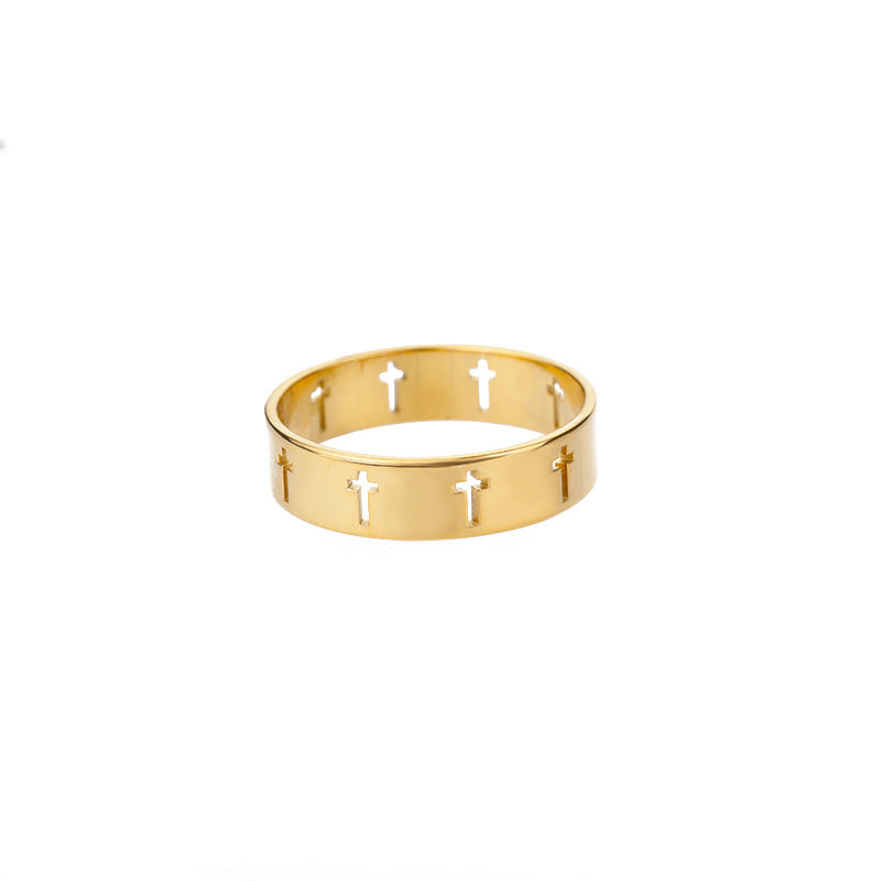 18k Gold Plated Stainless Steel Ring