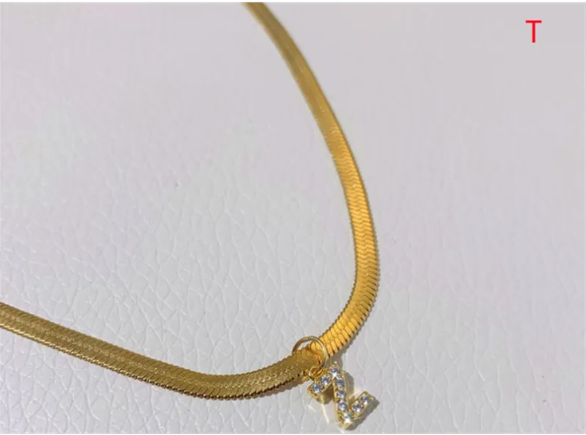 ZircaCharm Initial Pendant Necklace