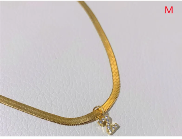 ZircaCharm Initial Pendant Necklace