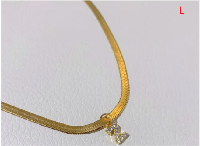 ZircaCharm Initial Pendant Necklace