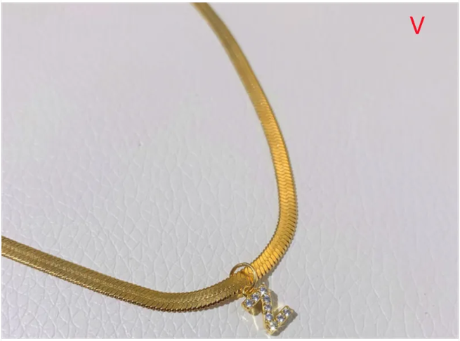 ZircaCharm Initial Pendant Necklace