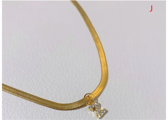 ZircaCharm Initial Pendant Necklace