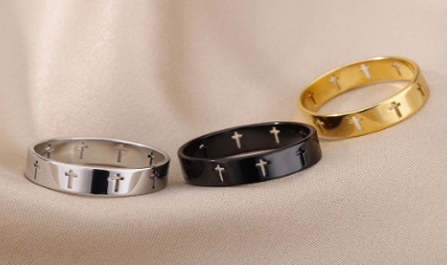 18k Gold Plated Stainless Steel Ring
